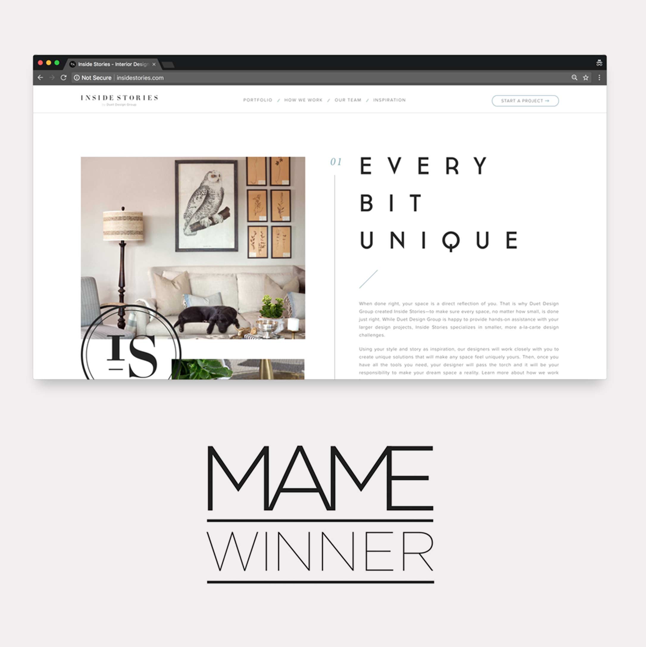 MAME Website award