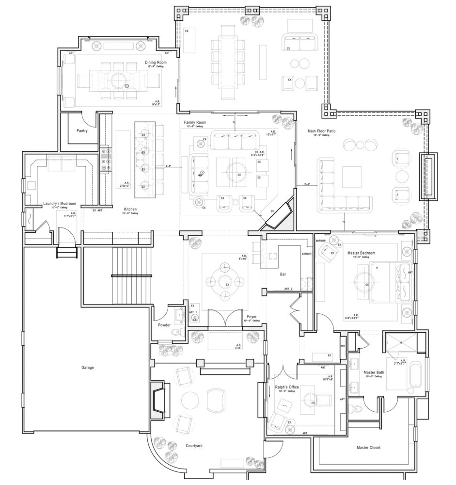 Furniture Layout & Space Planning Denver & Interior Layout Design builder architect